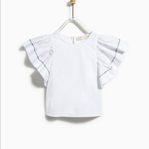 Zara Top With Black Stitching for Toddler Girl